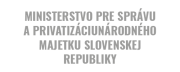 Logo - Ministerstvo pre správu a privatizáciu národného majetku Slovenskej republiky